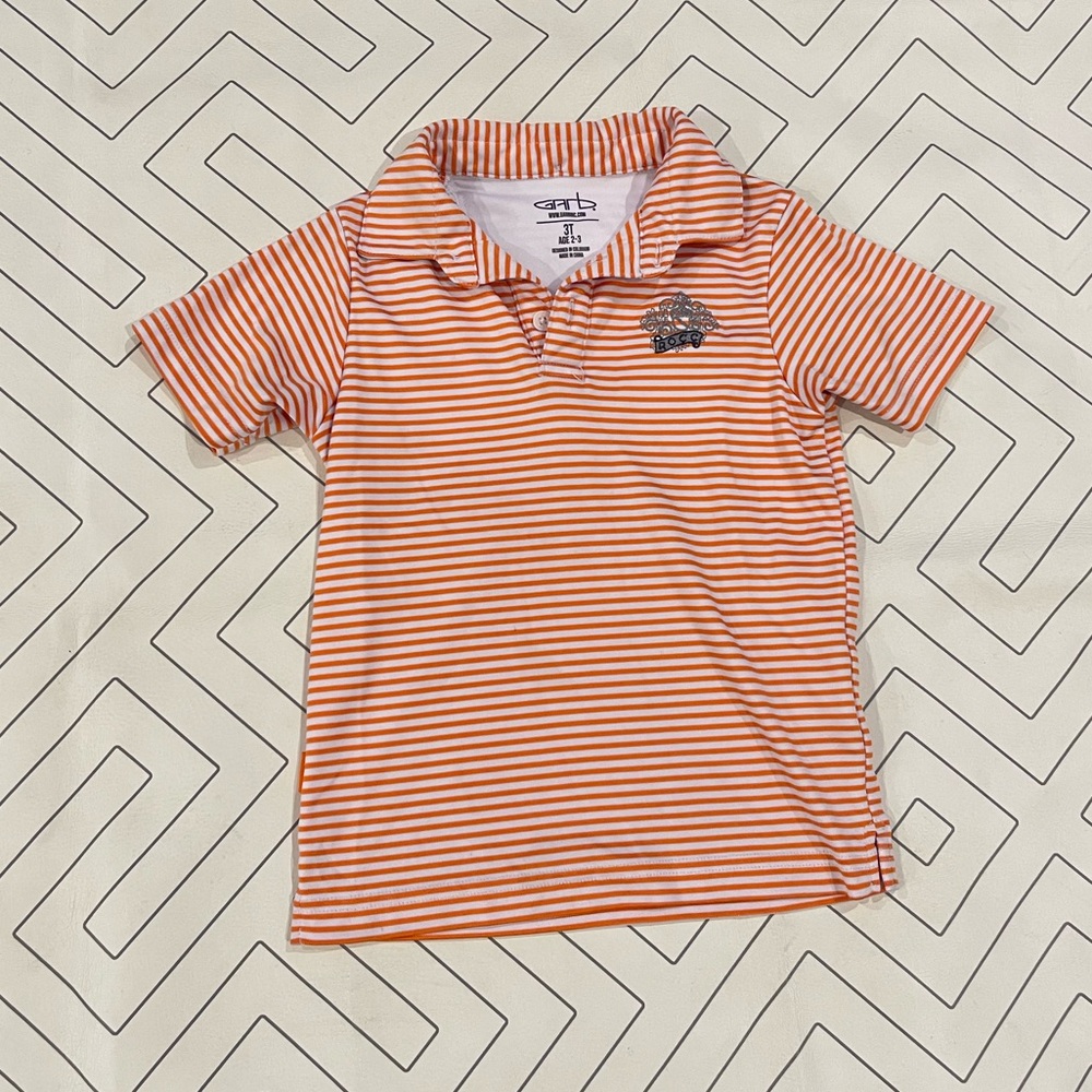 Garb Striped Golf Polo